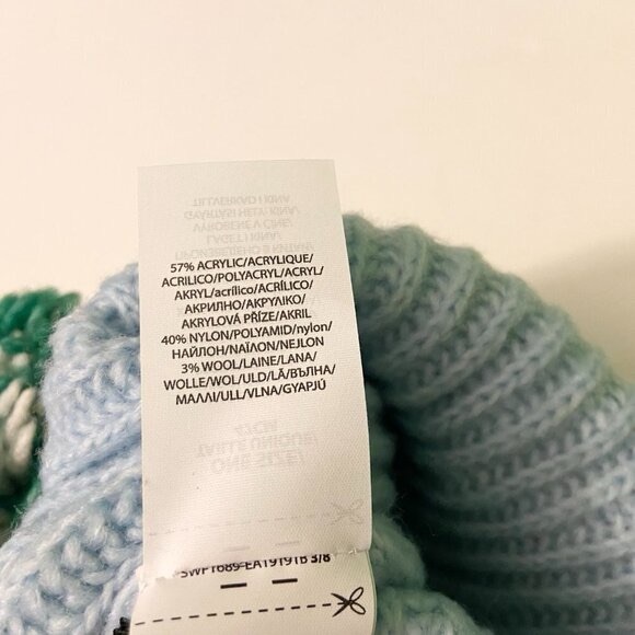 Echo New York Womans Ribbed Pom Pom Hat Winter Hat With Tags - Picture 8 of 12